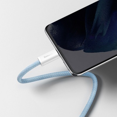 Кабель Baseus Dynamic Series Fast Charging Data USB кабель Type-C To Type-C 100W 1m (CALD000203) Blue