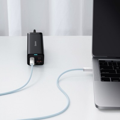 Кабель Baseus Dynamic Series Fast Charging Data USB кабель Type-C To Type-C 100W 1m (CALD000203) Blue