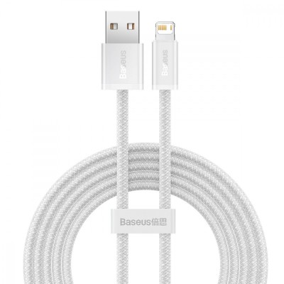 Кабель Baseus Dynamic Series Fast Charging Data USB кабель USB To IP 2.4 A 2M (CALD000502) White