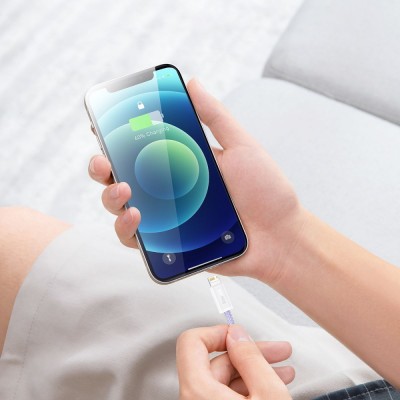 Кабель Baseus Dynamic Series Fast Charging Data USB кабель USB To IP 2.4 A 2M (CALD000503) Blue