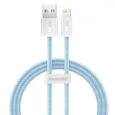 Кабель Baseus Dynamic Series Fast Charging Data USB кабель USB To IP 2.4A 1m (CALD000403) Blue