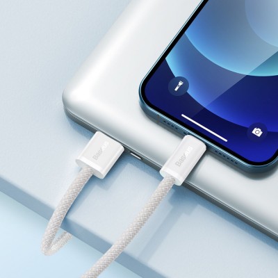 Кабель Baseus Dynamic Series Fast Charging Data USB кабель USB To IP 2.4A 1m (CALD000403) Blue