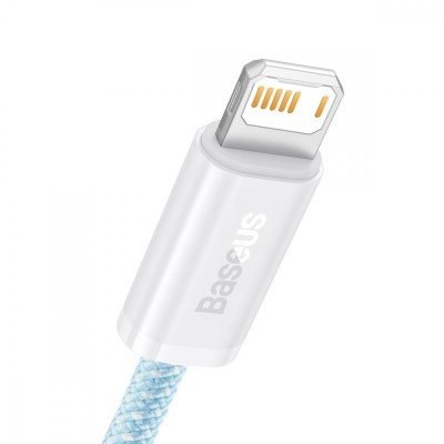 Кабель Baseus Dynamic Series Fast Charging Data USB кабель USB To IP 2.4A 1m (CALD000403) Blue