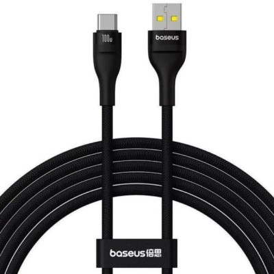 Кабель Baseus Flash 2 Charging Cable USB To USB-C 100W 1m (P10311804111-00) Black Кабель Baseus Flash 2 Charging Cable USB To USB-C 100W 1m (P10311804111-00) Black