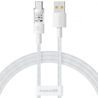 Кабель Baseus Gem Fast-Charging Data Cable Type-C 100W 2m (P10373002211-01) White
