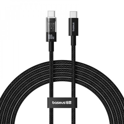 Кабель Baseus Gem Fast-Charging Type-C To Type-C 100W 2m (P10373000111-01) Black