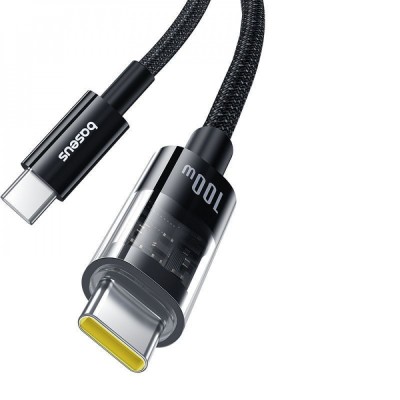 Кабель Baseus Gem Fast-Charging Type-C To Type-C 100W 2m (P10373000111-01) Black