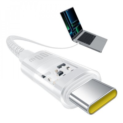 Кабель Baseus Gem Fast-Charging Type-C To Type-C 100W 2m (P10373000111-01) Black
