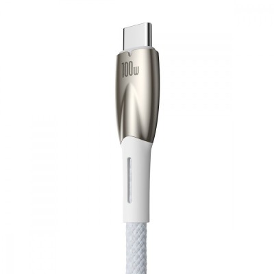 Кабель Baseus Glimmer Series Fast Charging Type-C 100W (1m) CADH000403 blue Кабель Baseus Glimmer Series Fast Charging Type-C 100W (1m) CADH000403 blue
