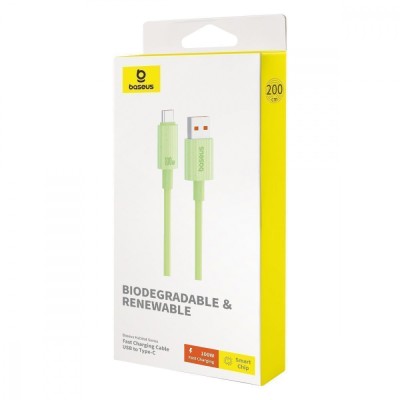 Кабель Baseus Habitat Series Fast Charging Type-C 100W (2m) P10360203421-01 pink