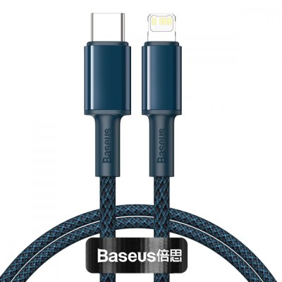 Кабель Baseus High Density Braided Type-C To Lightning PD 20W (1m) Blue Кабель Baseus High Density Braided Type-C To Lightning PD 20W (1m) Blue