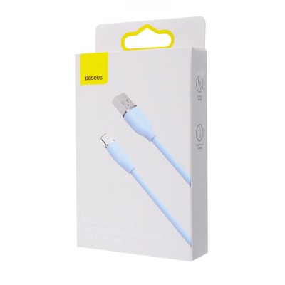 Кабель Baseus Jelly Liquid Silica Gel Fast Charging Data USB кабель USB - Lightning IP 2.4A 1.2m (CAGD000001) Black Кабель Baseus Jelly Liquid Silica Gel Fast Charging Data USB кабель USB - Lightning IP 2.4A 1.2m (CAGD000001) Black