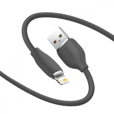 Кабель Baseus Jelly Liquid Silica Gel Fast Charging Data USB кабель USB - Lightning IP 2.4A 1.2m (CAGD000001) Black Кабель Baseus Jelly Liquid Silica Gel Fast Charging Data USB кабель USB - Lightning IP 2.4A 1.2m (CAGD000001) Black
