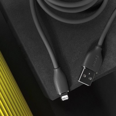 Кабель Baseus Jelly Liquid Silica Gel Fast Charging Data USB кабель USB To IP 2.4A 1.2m (CAGD000003) Blue