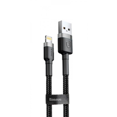 Кабель Baseus Lightning Kevlar USB кабель 1m (CALKLF-BG1) Black Кабель Baseus Lightning Kevlar USB кабель 1m (CALKLF-BG1) Black