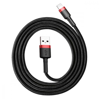 Кабель Baseus Lightning Kevlar USB кабель 1m (CALKLF-BG1) Black Кабель Baseus Lightning Kevlar USB кабель 1m (CALKLF-BG1) Black