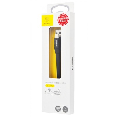 Кабель Baseus Nimble Portable Lightning (CALMBJ-B01) 0.23m Black Кабель Baseus Nimble Portable Lightning (CALMBJ-B01) 0.23m Black