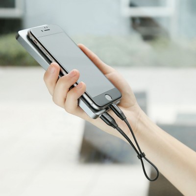 Кабель Baseus Nimble Portable Lightning (CALMBJ-B01) 0.23m Black Кабель Baseus Nimble Portable Lightning (CALMBJ-B01) 0.23m Black