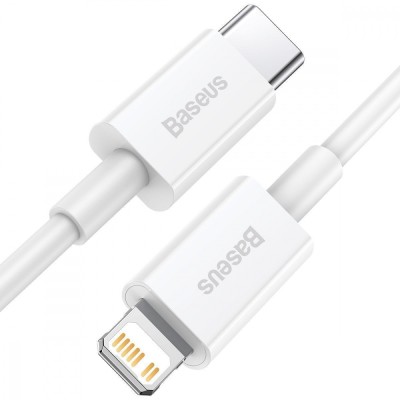 Кабель Baseus Superior Series Fast Charging Data Cable Type-C To IP PD 20W 0.25m (CATLYS-02) White Кабель Baseus Superior Series Fast Charging Data Cable Type-C To IP PD 20W 0.25m (CATLYS-02) White