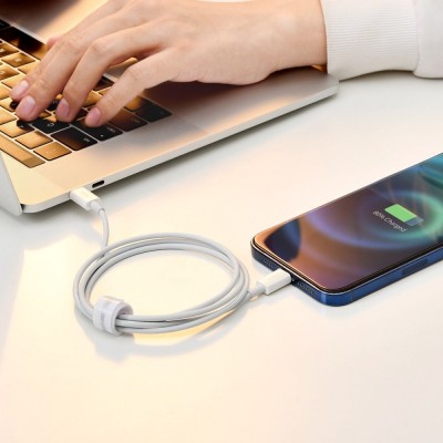 Кабель Baseus Superior Series Fast Charging Data USB кабель USB To IP 2.4 A 1.5 М (CALYS-B02) White