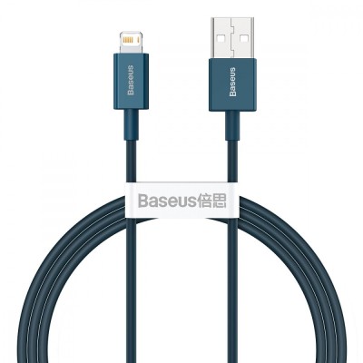 Кабель Baseus Superior Series Fast Charging Data USB кабель USB To IP 2.4A 1 М (CALYS-A03) Blue Кабель Baseus Superior Series Fast Charging Data USB кабель USB To IP 2.4A 1 М (CALYS-A03) Blue