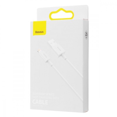Кабель Baseus Superior Series Fast Charging Lightning 2.4A (0.25m) (CALYS-02) White