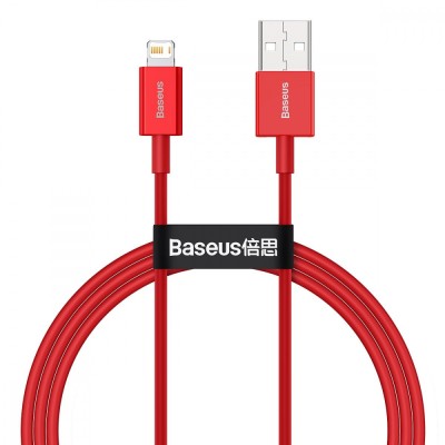 Кабель Baseus Superior Series Fast Charging Lightning 2.4A (1m) (CALYS-A09) Red