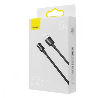 Кабель Baseus Superior Series Type-C 66W (CATYS-A02) White 2m Кабель Baseus Superior Series Type-C 66W (CATYS-A02) White 2m