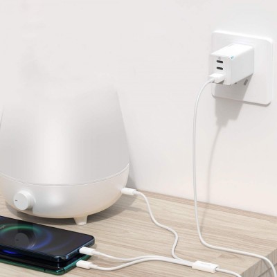 Кабель Baseus Superior Series USB To M + L + C 3.5 A 1.5 М (CAMLTYS-02) White
