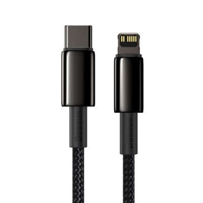 Кабель Baseus Tungsten Gold Type-C To Lightning PD 20W (1m) CATLWJ-01 Black