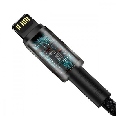 Кабель Baseus Tungsten Gold Type-C To Lightning PD 20W (1m) CATLWJ-01 Black