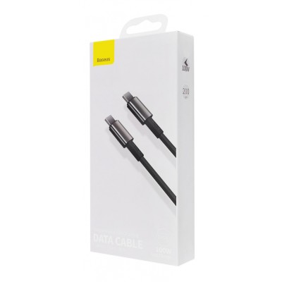 Кабель Baseus Tungsten Gold Type-C to Type-C 100W (CATWJ-A01) Black 2m Кабель Baseus Tungsten Gold Type-C to Type-C 100W (CATWJ-A01) Black 2m