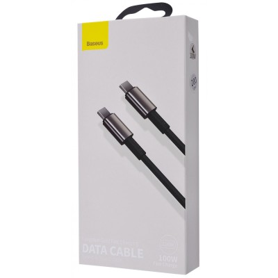 Кабель Baseus Tungsten Gold Type-C to Type-C 100W (CATWJ-A01) Black 2m Кабель Baseus Tungsten Gold Type-C to Type-C 100W (CATWJ-A01) Black 2m