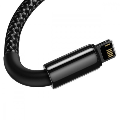 Кабель Baseus Tungsten Gold USB For Lightning 1m (CALWJ-01) Black\Gold Кабель Baseus Tungsten Gold USB For Lightning 1m (CALWJ-01) Black\Gold