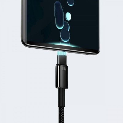 Кабель Tungsten Gold Fast Charging USB To Type-C 100W (2m) CAWJ000101 Black