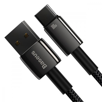 Кабель Tungsten Gold Fast Charging USB To Type-C 100W (2m) CAWJ000101 Black
