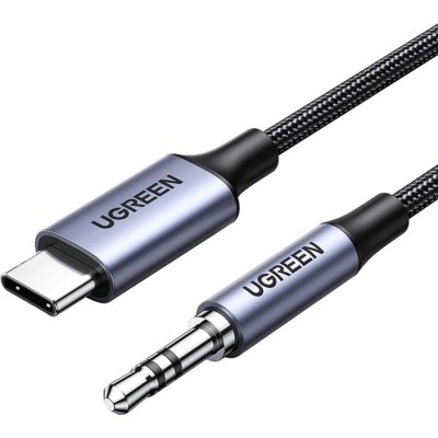 Кабель UGREEN CM450 USB-C Male To 3.5mm Male Audio Cable With Chip 1m (20192) Кабель UGREEN CM450 USB-C Male To 3.5mm Male Audio Cable With Chip 1m (20192)