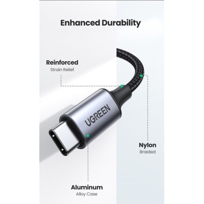 Кабель UGREEN CM450 USB-C Male To 3.5mm Male Audio Cable With Chip 1m (20192) Кабель UGREEN CM450 USB-C Male To 3.5mm Male Audio Cable With Chip 1m (20192)