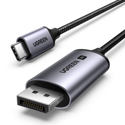 Кабель UGREEN CM556 USB-C to DisplayPort 8K Cable 2m (25158) Black Кабель UGREEN CM556 USB-C to DisplayPort 8K Cable 2m (25158) Black