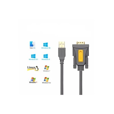 Кабель UGREEN CR104 USB to DB9 RS-232 Male Adapter Cable 1.5m (20211) Black Кабель UGREEN CR104 USB to DB9 RS-232 Male Adapter Cable 1.5m (20211) Black