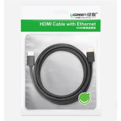 Кабель UGREEN HD104 HDMI Cable 1m Black (10106) Кабель UGREEN HD104 HDMI Cable 1m Black (10106)