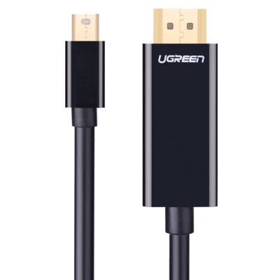 Кабель UGREEN MD101 Mini DP Male To HDMI Cable 4K 1.5m (20848) Black Кабель UGREEN MD101 Mini DP Male To HDMI Cable 4K 1.5m (20848) Black