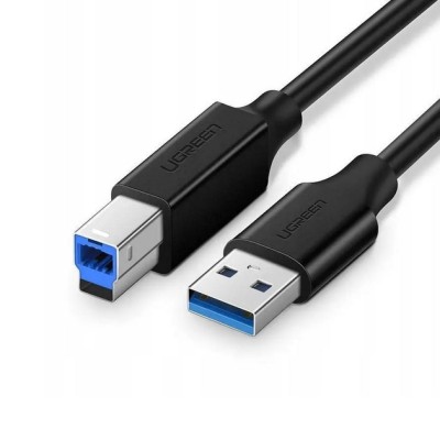 Кабель UGREEN US210 USB 3.0 AM to BM Print Cable 1m (30753) Black Кабель UGREEN US210 USB 3.0 AM to BM Print Cable 1m (30753) Black