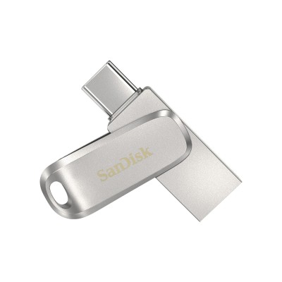 Накопичувач SanDisk 256GB USB 3.1 Type-A + Type-C Dual Drive Luxe Срібний (SDDDC4-256G-G46) Накопичувач SanDisk 256GB USB 3.1 Type-A + Type-C Dual Drive Luxe Срібний (SDDDC4-256G-G46)