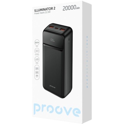 Портативна Батарея Proove 20000mAh 22.5W Illuminator 2 (PBIP20212201) black