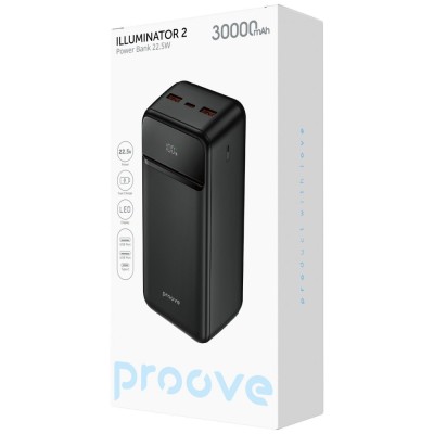 Портативна Батарея Proove 30000mAh 22.5W Illuminator 2 (PBIP30212201) black
