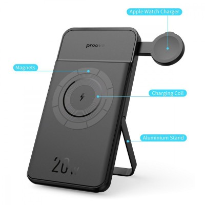 Портативна батарея Proove 10000mAh 20W Power Stand 2 in 1 (PBPS20030001) Black Портативна батарея Proove 10000mAh 20W Power Stand 2 in 1 (PBPS20030001) Black