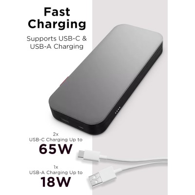 Портативний зарядний пристрій Power Bank Lenovo 20000 mAh, Go USB-C Laptop (40ALLG2WWW) Thunder Black Портативний зарядний пристрій Power Bank Lenovo 20000 mAh, Go USB-C Laptop (40ALLG2WWW) Thunder Black