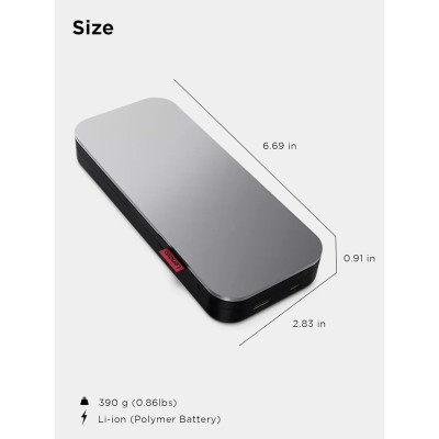 Портативний зарядний пристрій Power Bank Lenovo 20000 mAh, Go USB-C Laptop (40ALLG2WWW) Thunder Black Портативний зарядний пристрій Power Bank Lenovo 20000 mAh, Go USB-C Laptop (40ALLG2WWW) Thunder Black