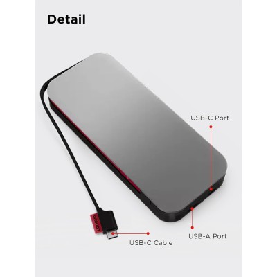 Портативний зарядний пристрій Power Bank Lenovo 20000 mAh, Go USB-C Laptop (40ALLG2WWW) Thunder Black Портативний зарядний пристрій Power Bank Lenovo 20000 mAh, Go USB-C Laptop (40ALLG2WWW) Thunder Black